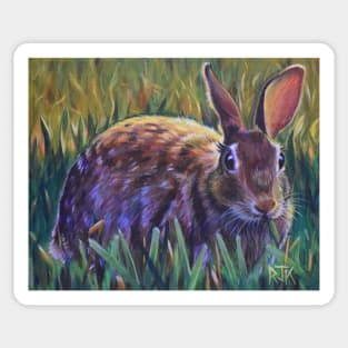 Sunrise Rabbit or Bunny Got Snack Sticker